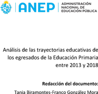 Análisis de las trayectorias educativas de los egresados de la Educación Primaria entre 2013 y 2018.